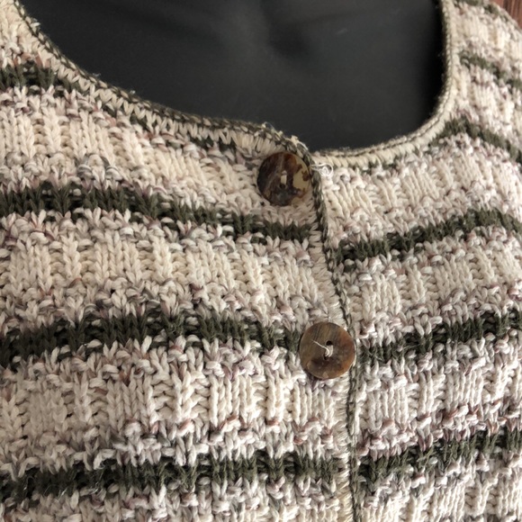 Reba Rose full button front sweater women’s medium - Picture 2 of 7